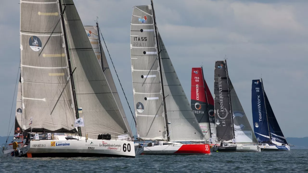 14 Class40 au départ de la Transat jacques Vabre