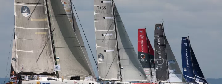 14 Class40 au départ de la Transat jacques Vabre