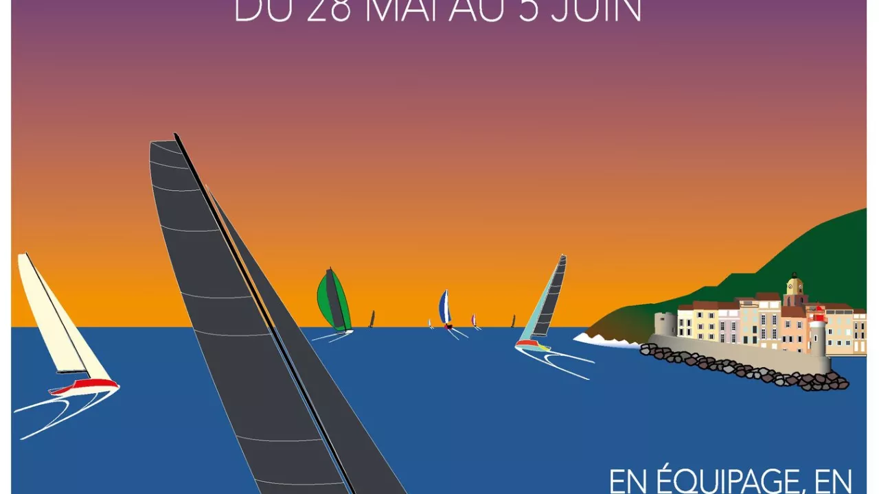 Au large de Saint Tropez : 5 Class40 en solo au départ