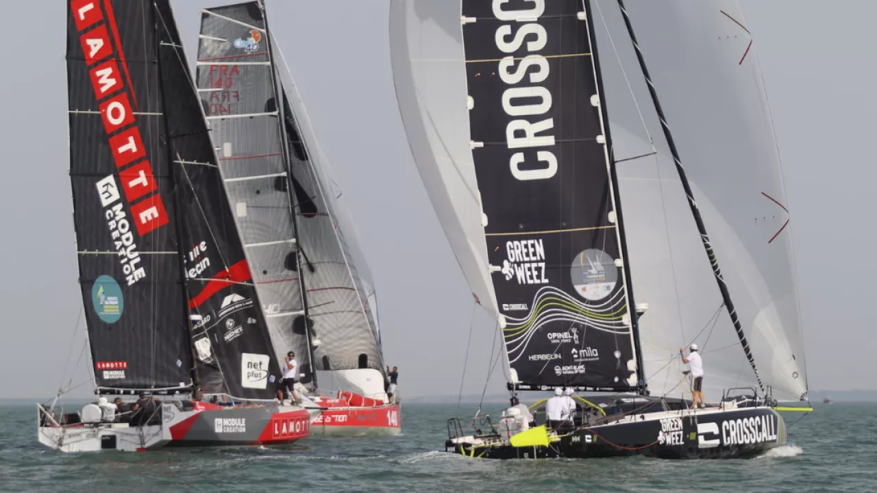 AURÉLIEN DUCROZ ON CROSSCALL, CLASS40 WORLD CHAMPION
