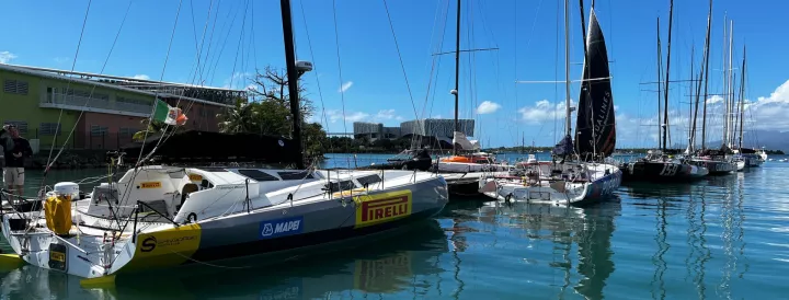 Défi Atlantique, at D-4, a departure village and training sessions