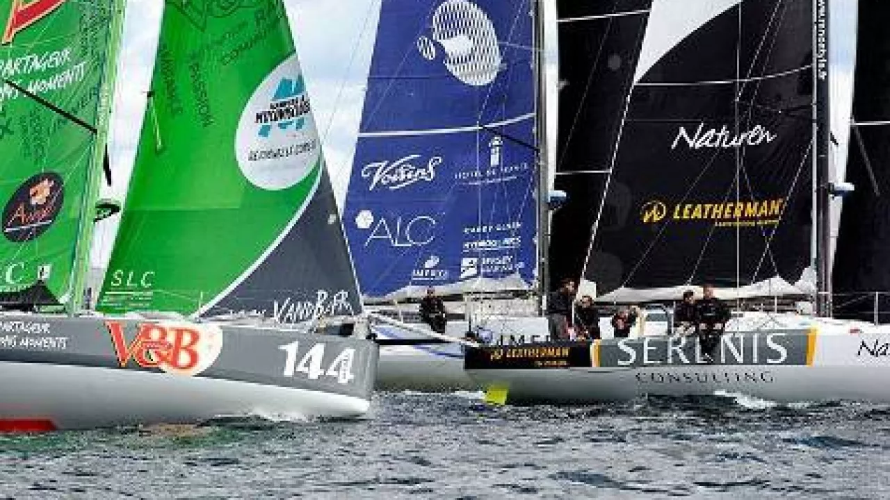Imerys (#130) on the top of the 2017 Class40 championship after her victory on the Grand Prix Guyader