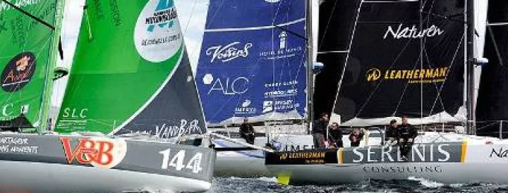 Imerys (#130) on the top of the 2017 Class40 championship after her victory on the Grand Prix Guyader