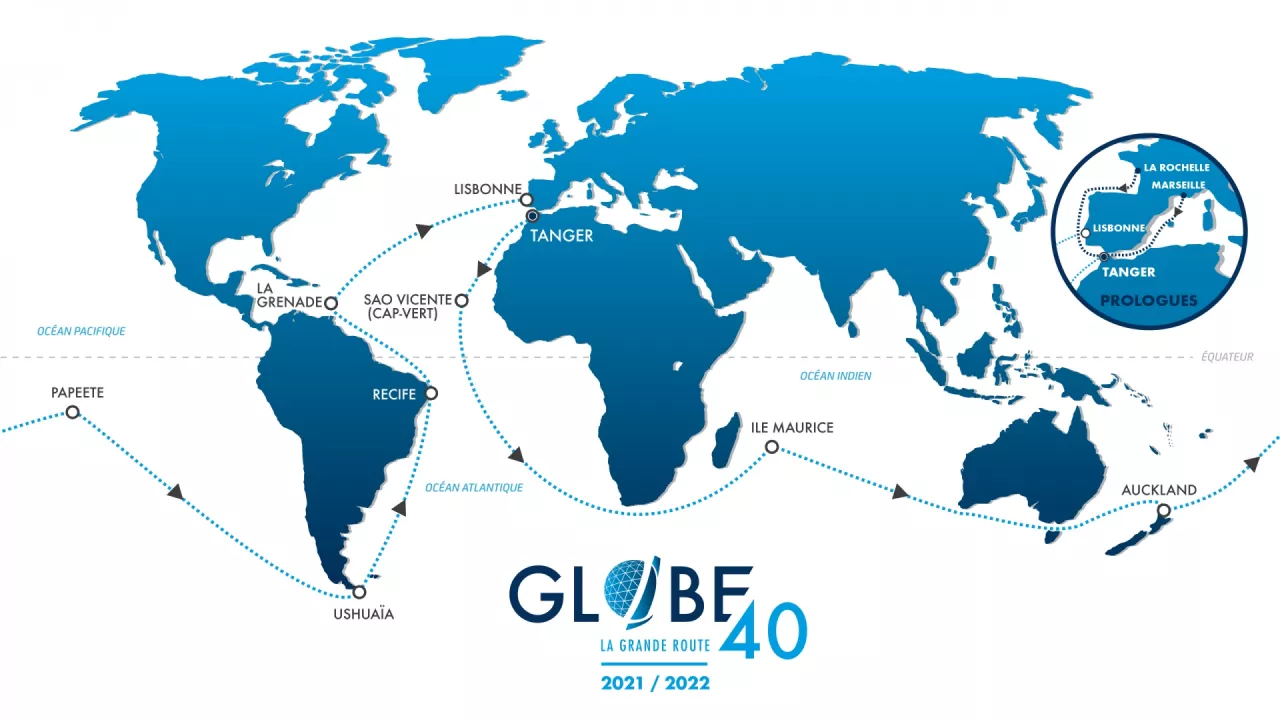 The course of the Globe 40 confirmed