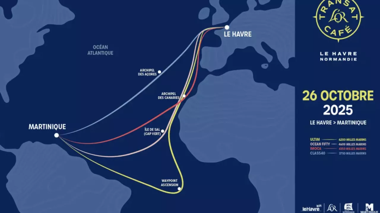 Le parcours de la Transat Café L'Or Normandie-Le Havre dévoilé