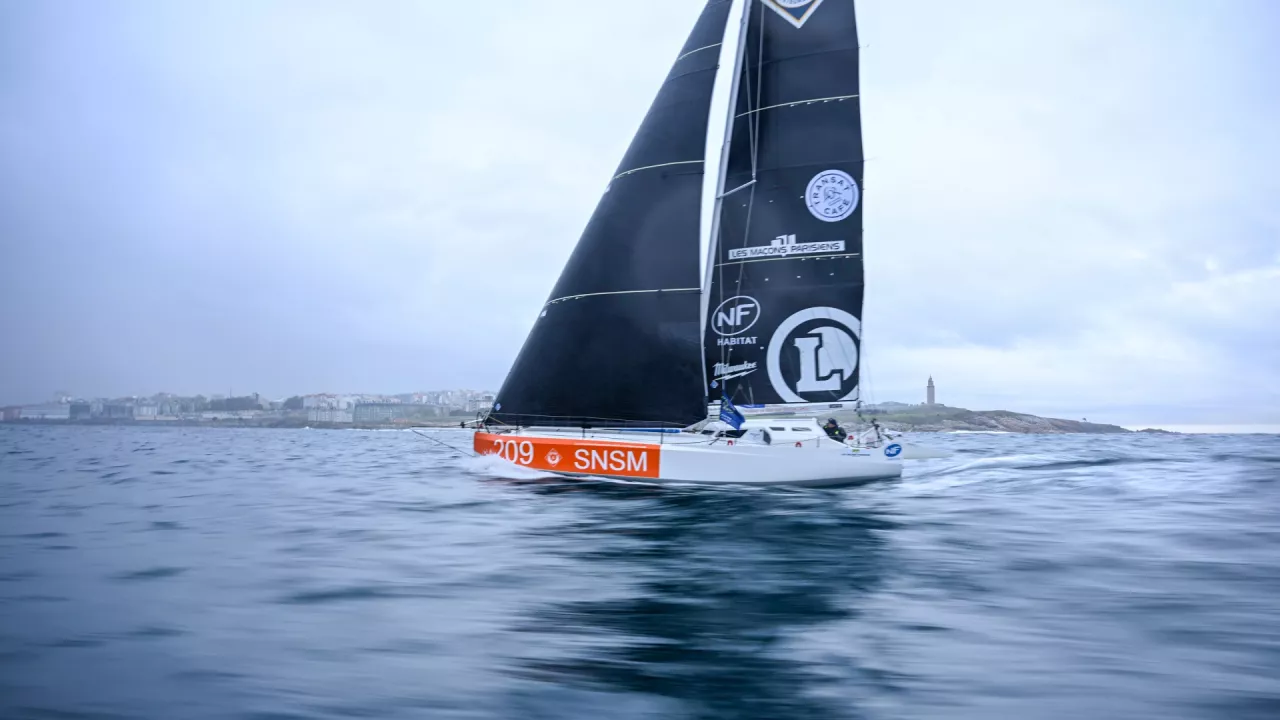 The podium is set in La Coruña