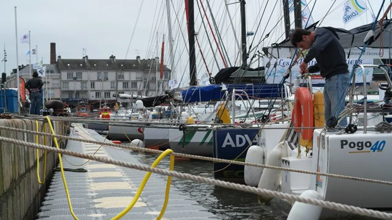 Les Class40 à St Nazaire pour soutenir les sauveteurs en mer