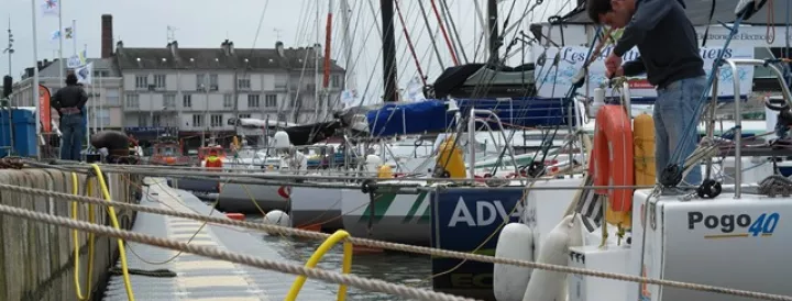 Class40 in St Nazaire to support  the National Lifeboat Institution