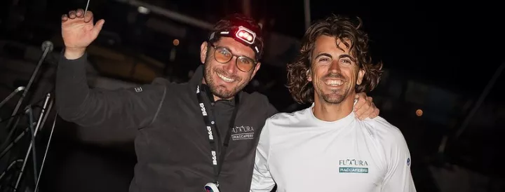 Les Sables Horta : Luca Rosetti and Matteo Sericano (Maccaferri Futura), winners of an express leg