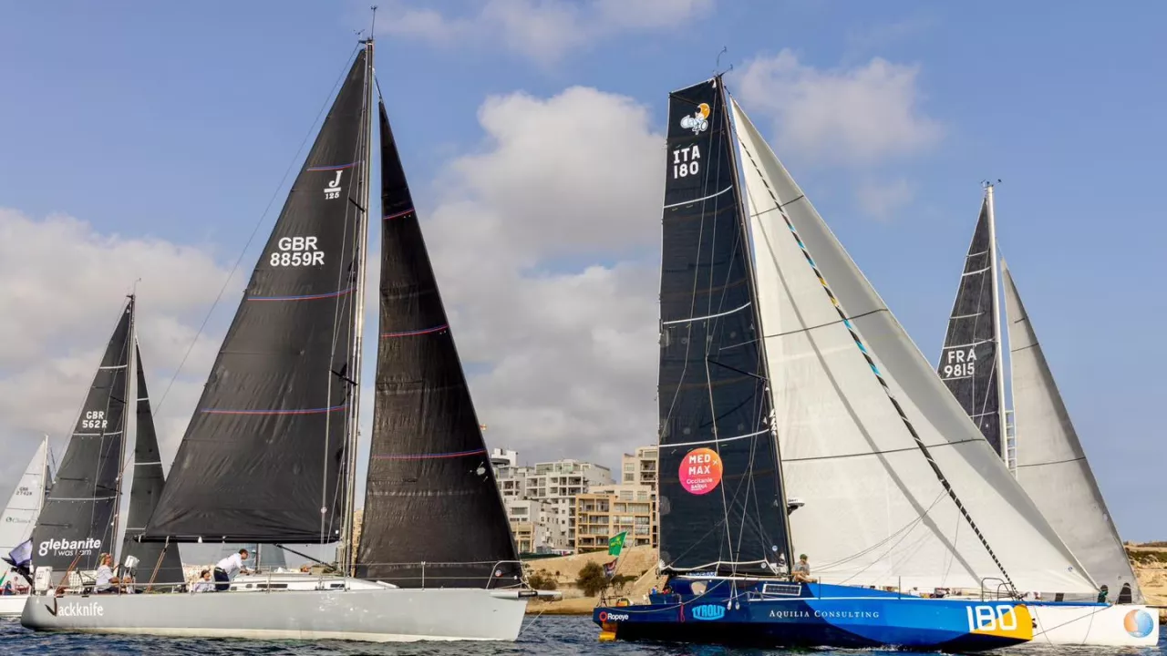 M. Sericano (Lucente), vainqueur de la Rolex Middle Sea Race
