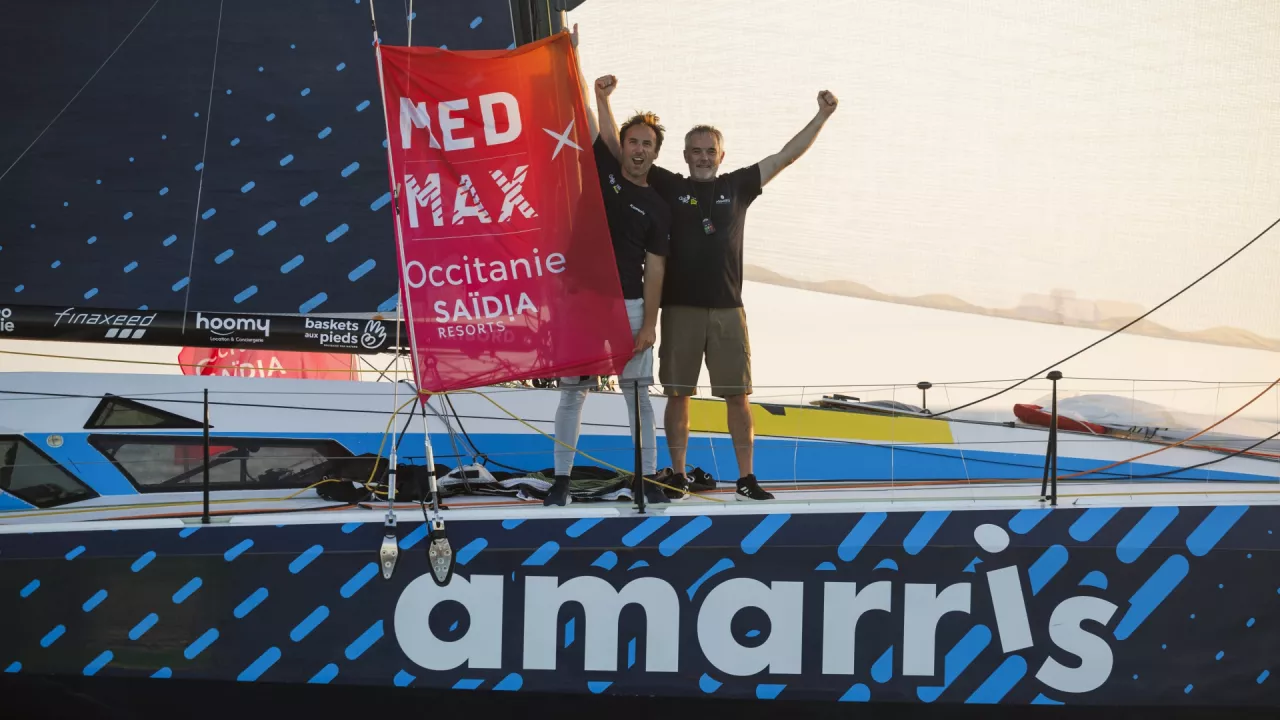 Med Max : Victoire d'Achille Nebout et Gildas Mahé sur Amarris