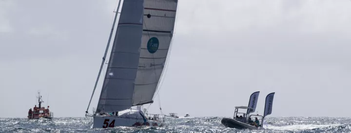 Michael Hennessy, winner of the Route du Rhum in the Vintage category !