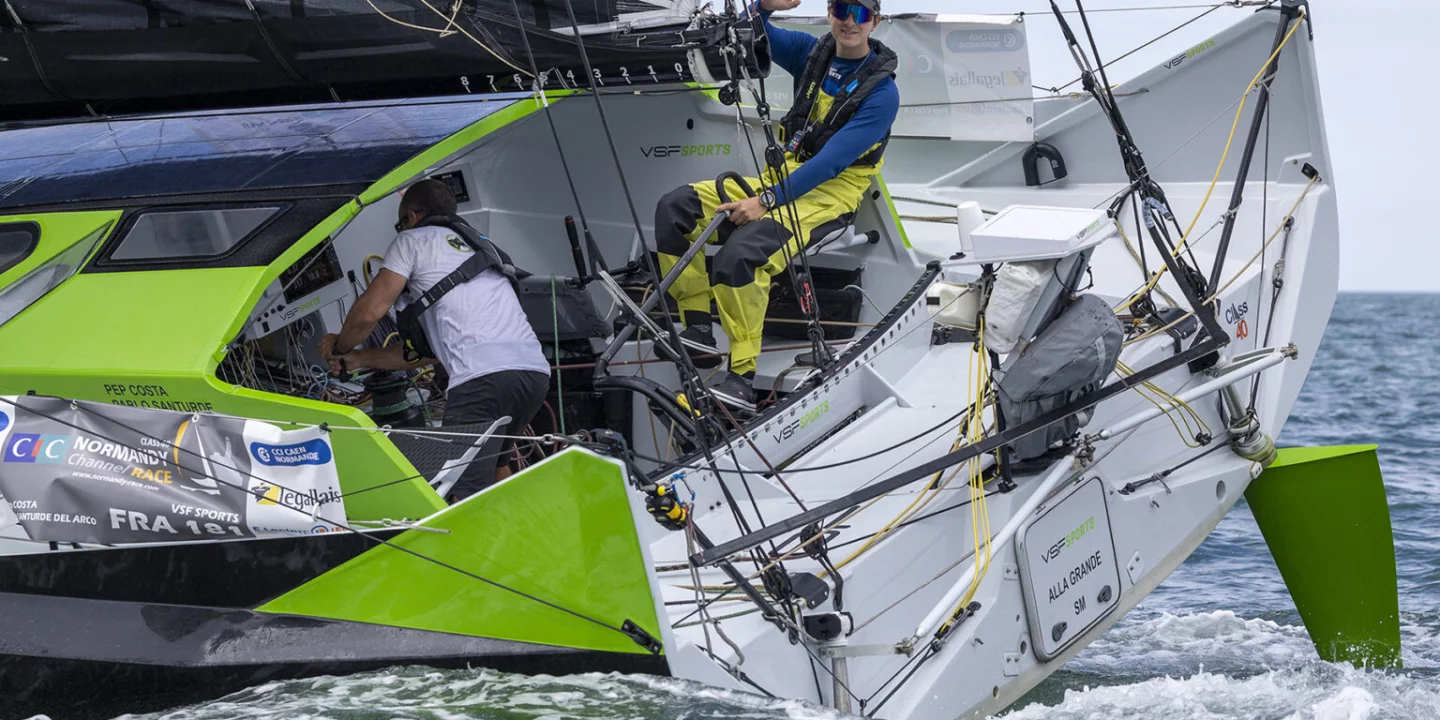 Pep Costa wins the 2026 Class40 Manche Atlantique Trophy