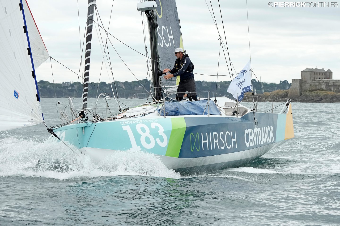 <strong>Podium finish for Mediterranean sailor Mikael Mergui</strong>, racing double-handed with Romain Robini aboard <strong>183 Hirsch Centrakor</strong>