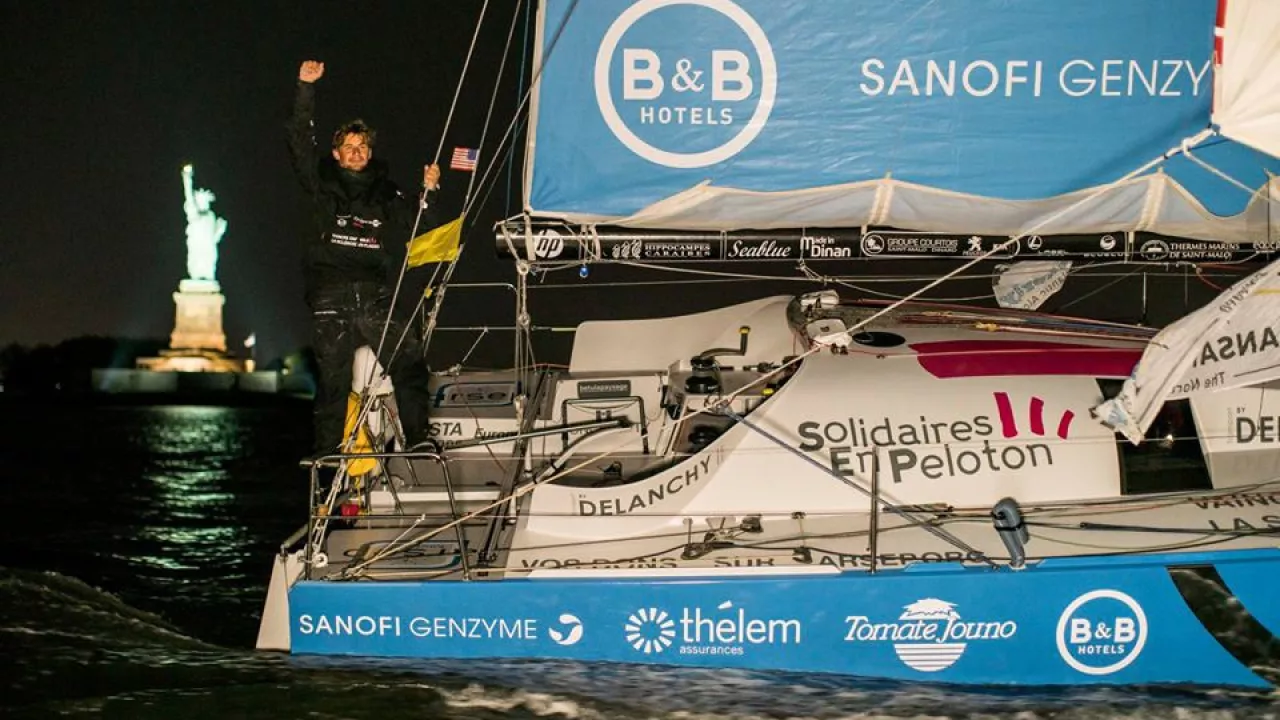 Thibaut Vauchel-Camus, vainqueur de The Transat bakerly!