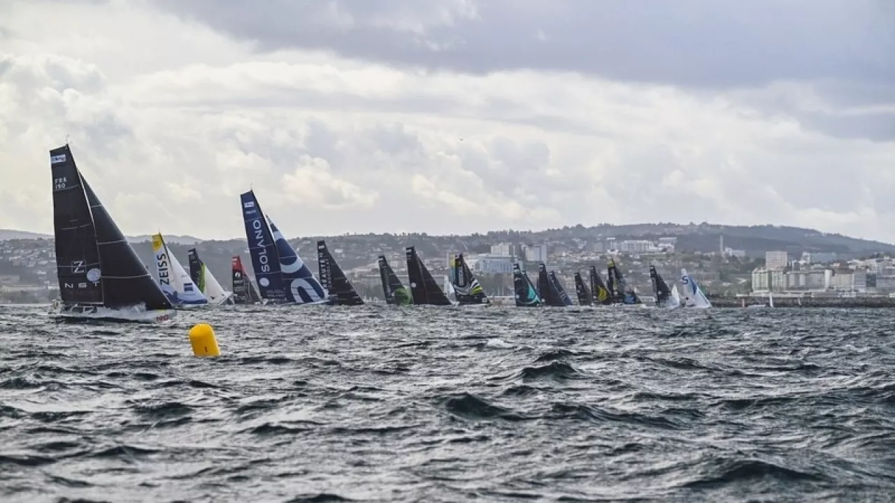 Transat Café l'Or : les Class40 sont repartis de La Corogne !
