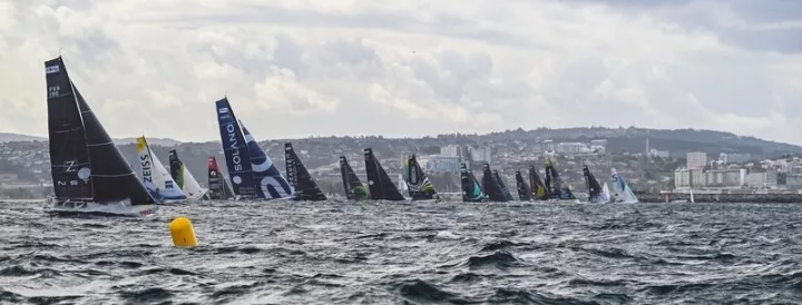 Transat Café l'Or : les Class40 sont repartis de La Corogne !