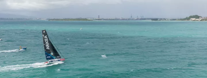 Yoann Richomme (Paprec Arkea), vainqueur de la Route du Rhum destination Guadeloupe