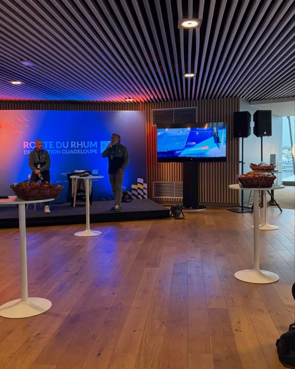 Journée média et partenaires au village de la Route du Rhum