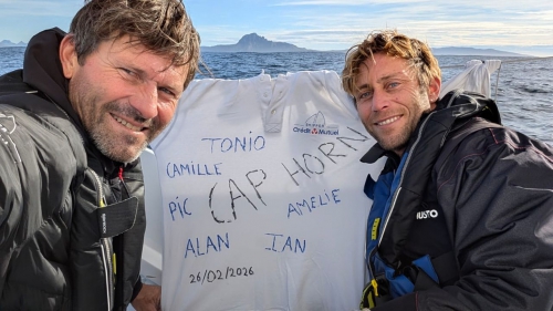 Ian Lipinski et Antoine Carpentier au Passage du Horn (Cr�dit Mutuel)